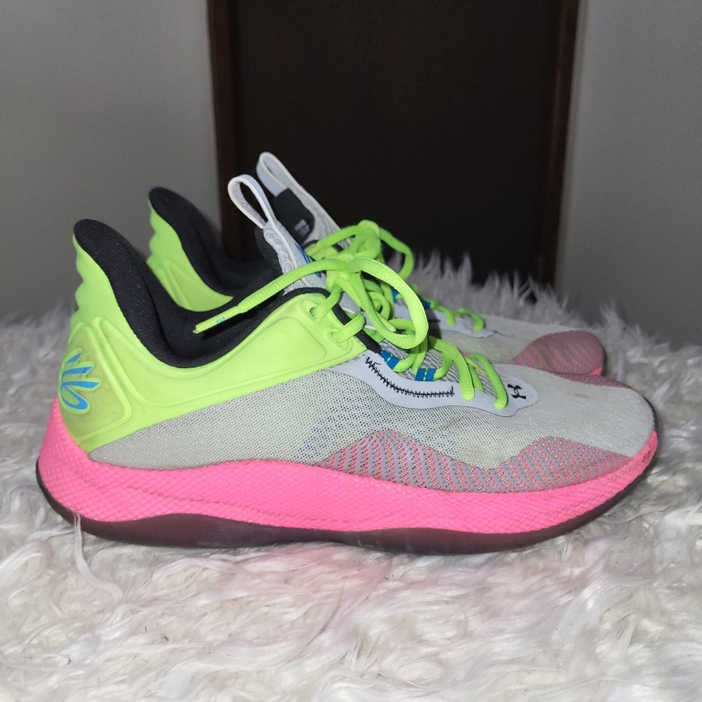 Under Armour Curry Hovr Splash Halo Gray - Size 10 Men's / 11.5 Women's - Picture 3 of 10